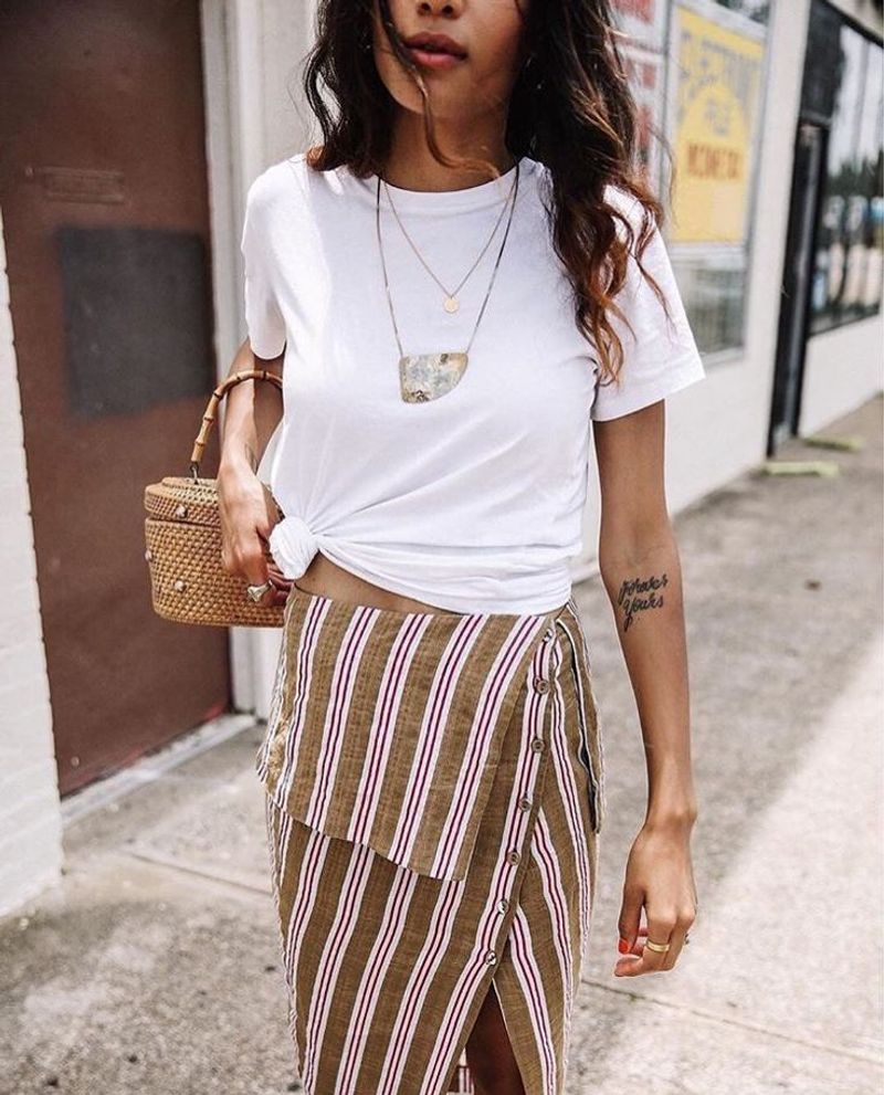 Wrap Skirt + Basic Tee Wizardry