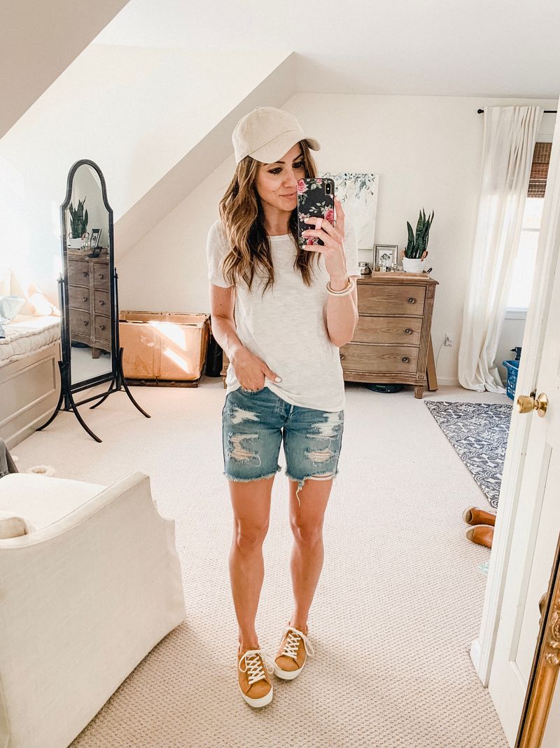 Bermuda Shorts + Boxy Tee
