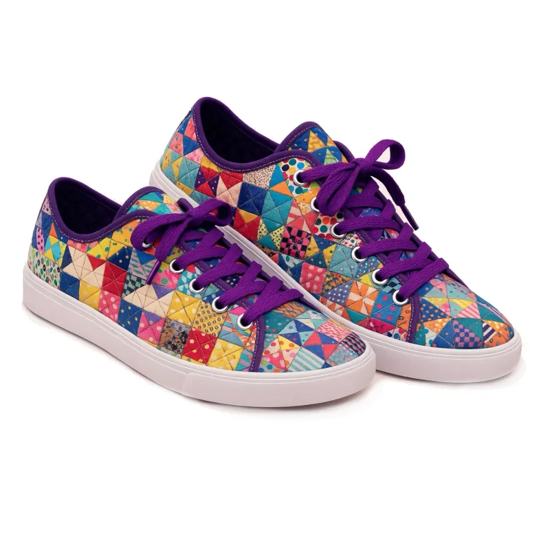 Quirky Quilted Sneakers