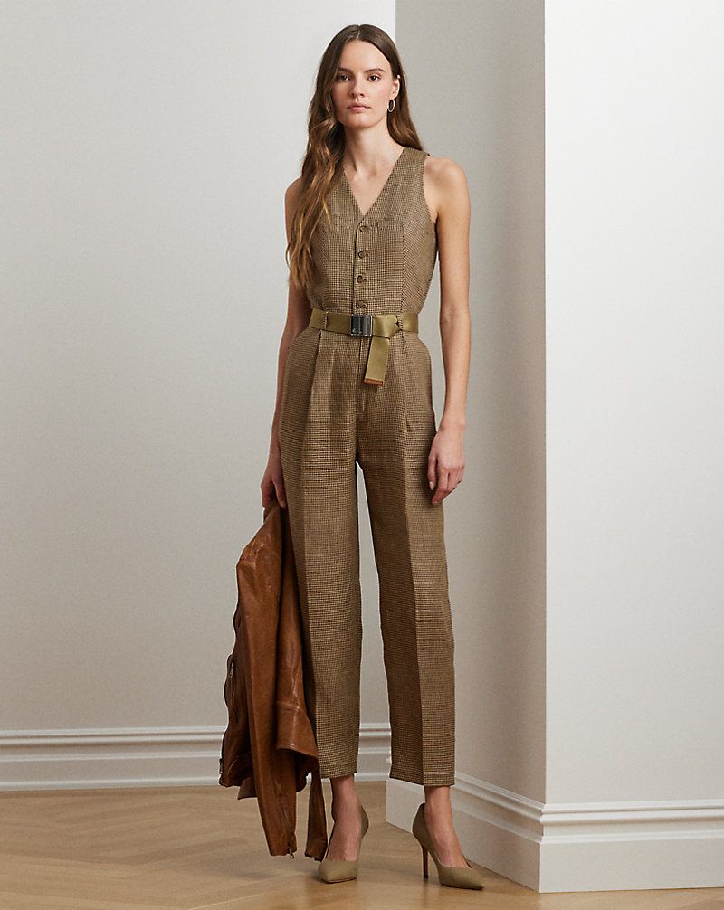 Lightweight Jumpsuit with Statement Belt