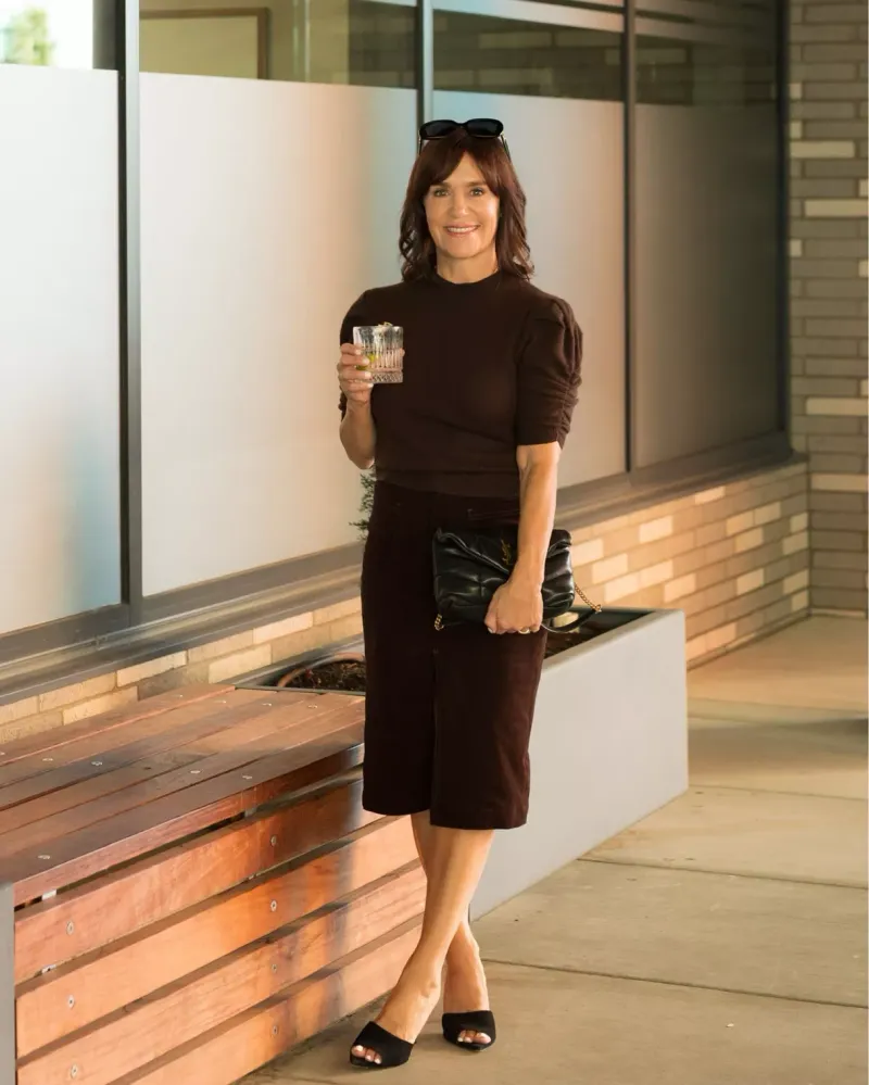 Cashmere Sweater + Pencil Skirt + Kitten Heels