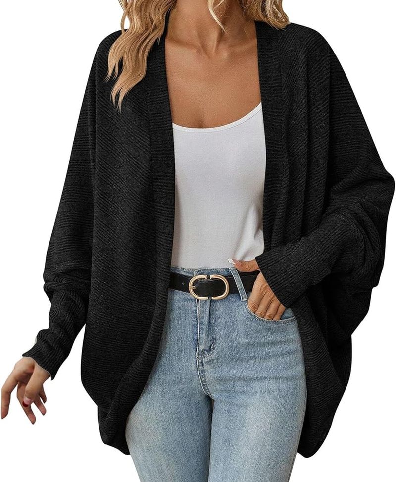 Batwing Sleeve Lightweight Sweater