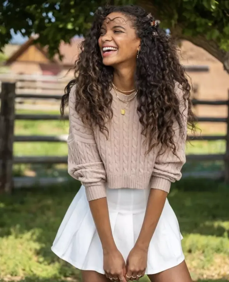 Pleated Tennis Skirt + Slouchy Sweater Contrast