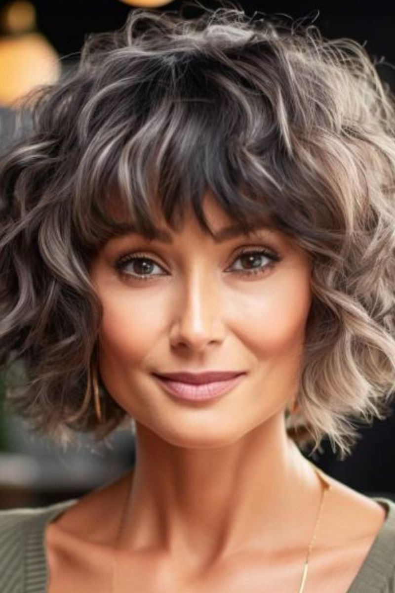Frizzy, Unstyled Bangs