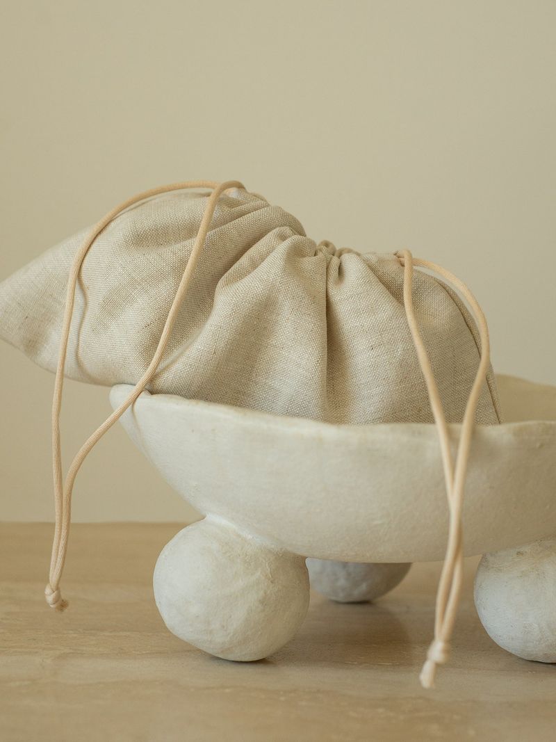 Linen Drawstring Pouch