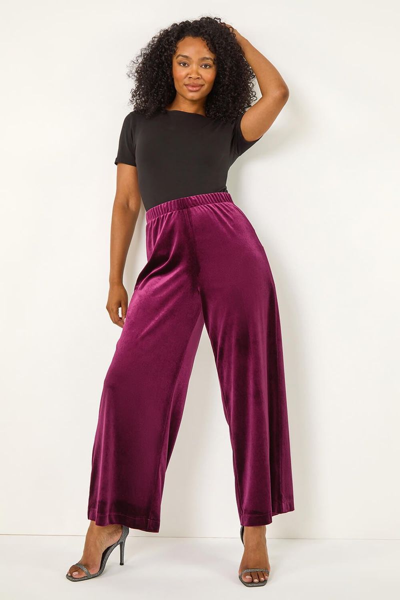Petite Velvet Pants