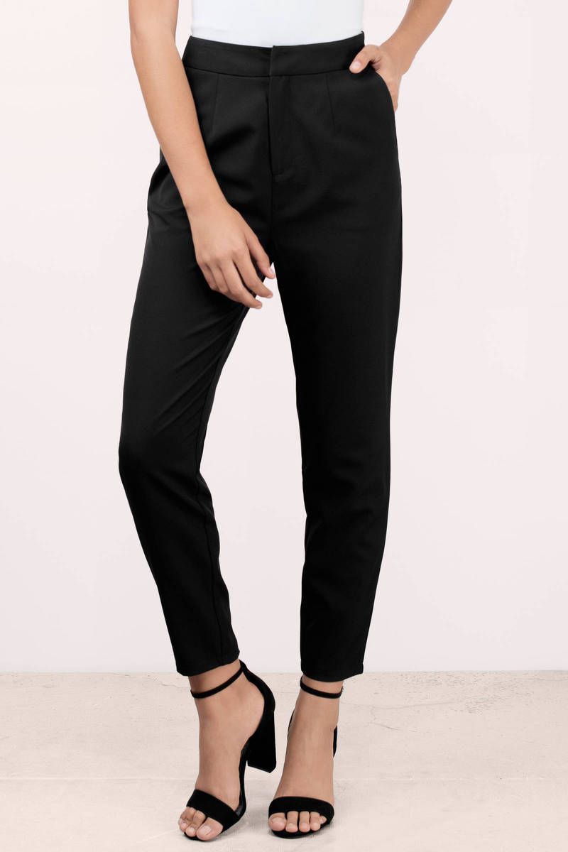 Cropped Cigarette Pants