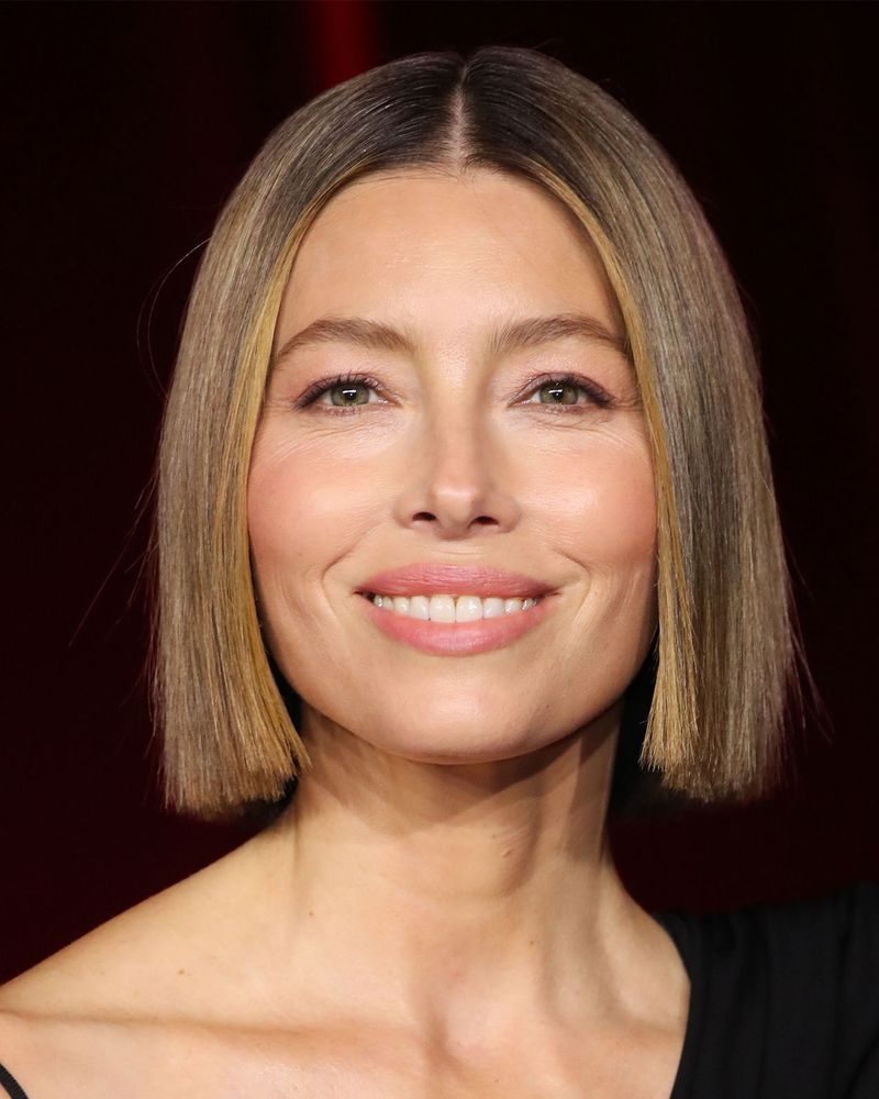 Chin-Length Bob With Rounded Edges