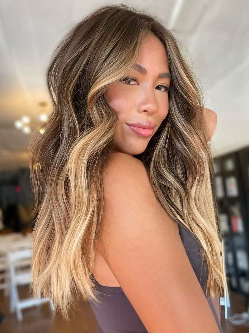 Strati lunghi con Balayage