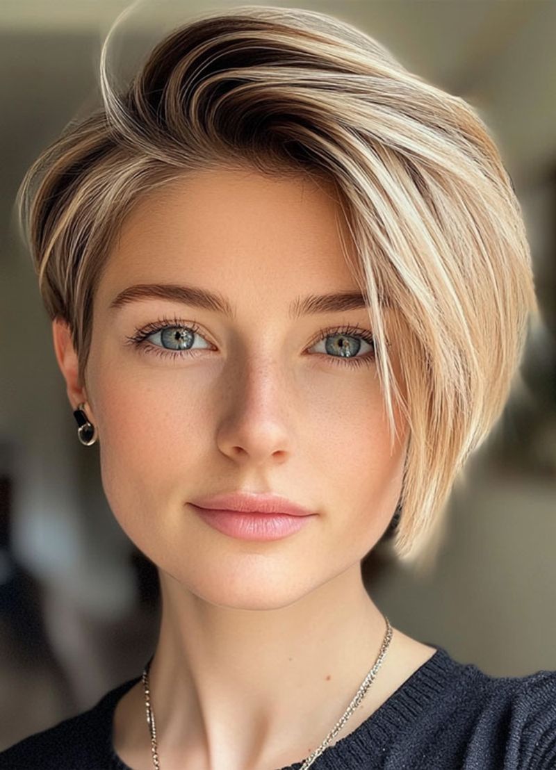 Elegant Swoop Pixie