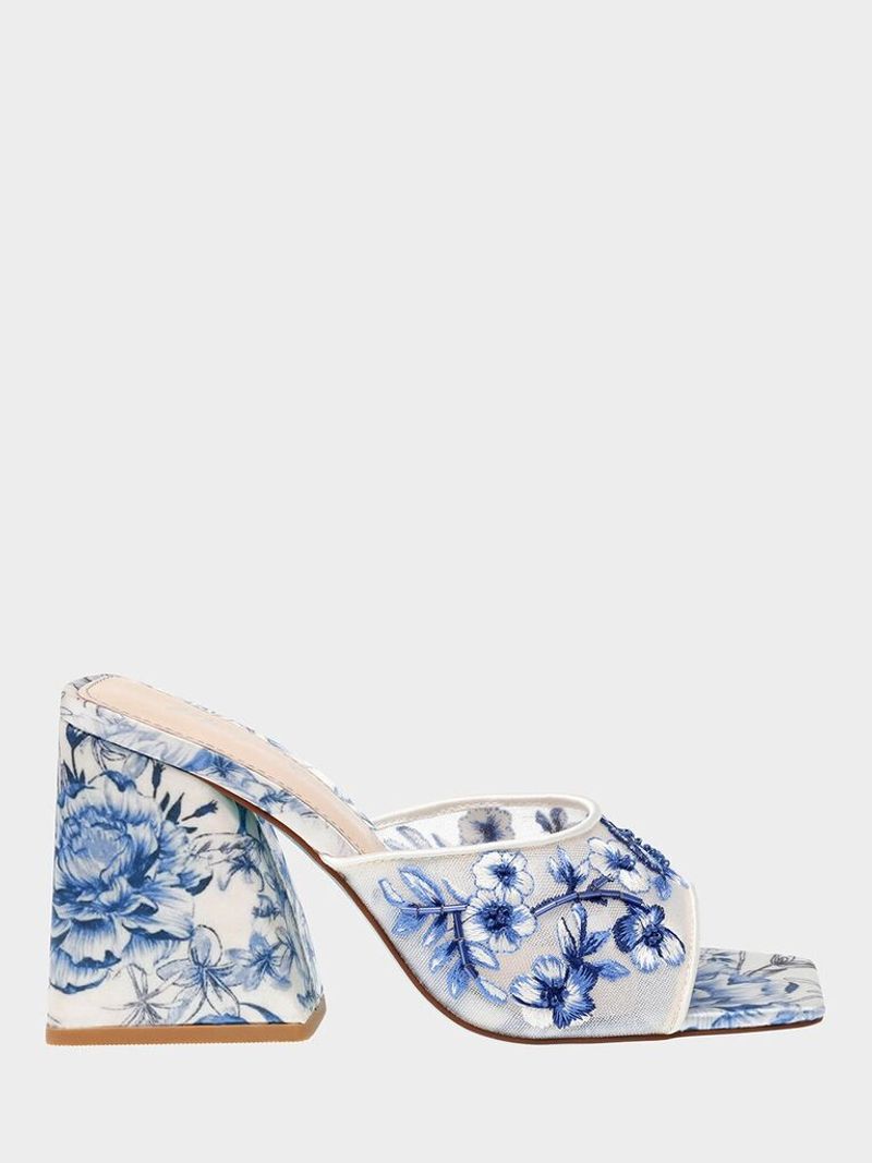 Chunky Heel Mules