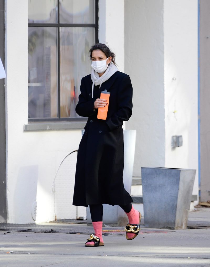 Sandals with Winter Coats
