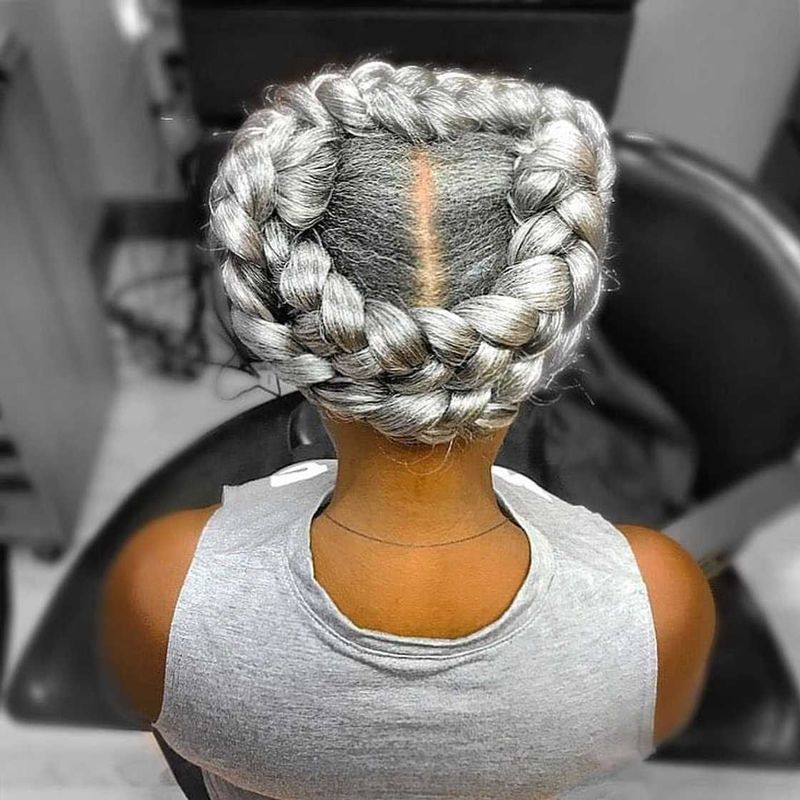 Braided Gray Crown