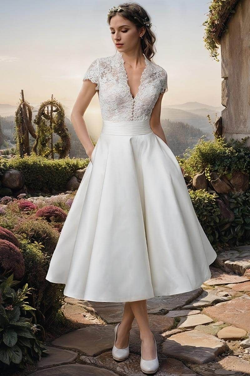 Elegant Lace Tea Dress