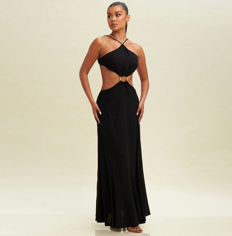 Halter Neck Sundress with Cutouts