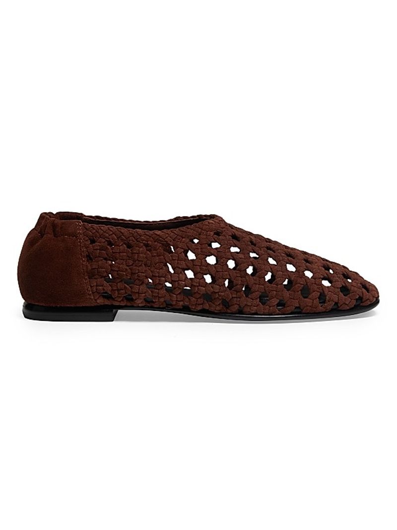Woven Leather Flats