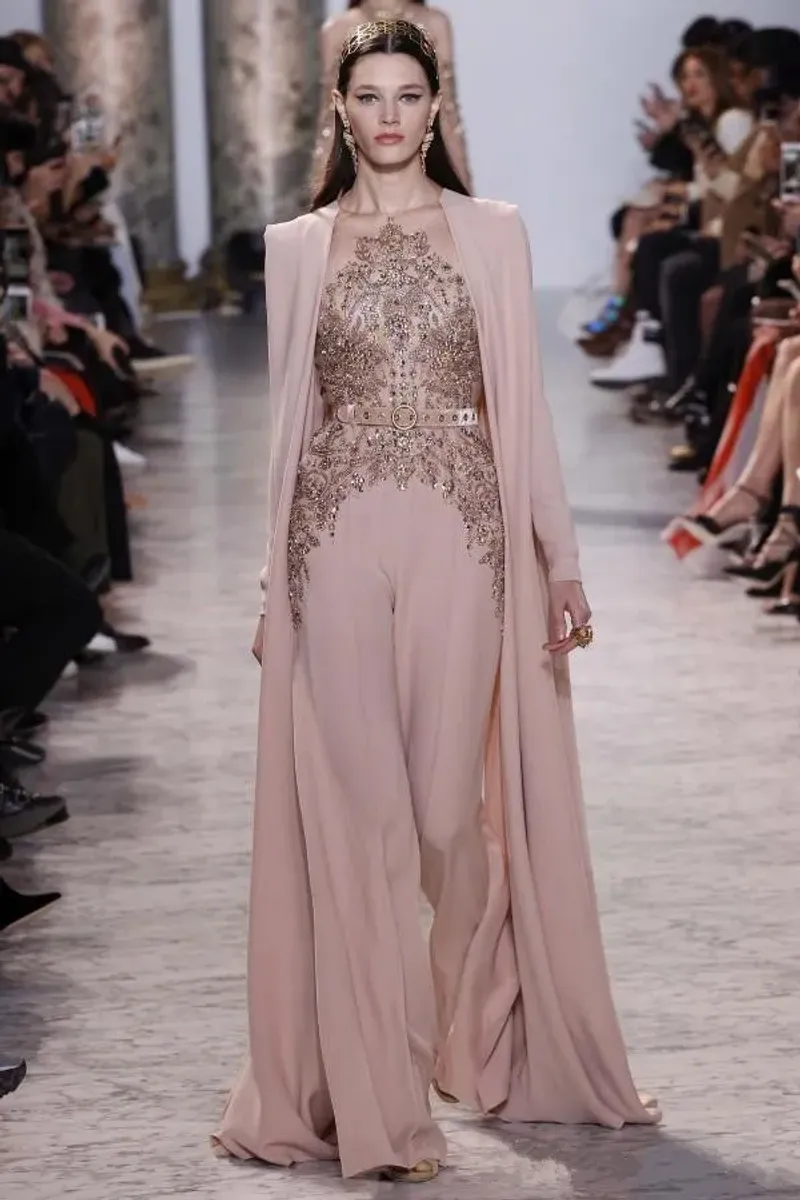 Cape-Effect Jumpsuit