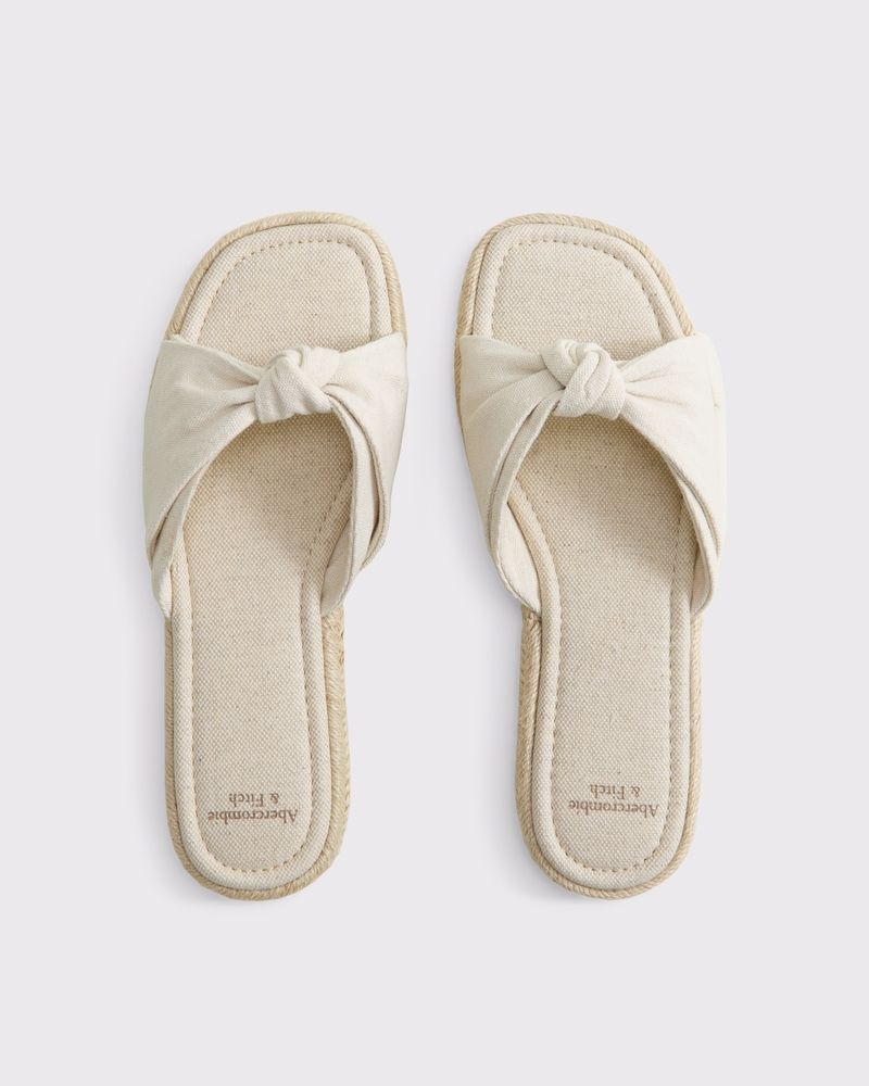 Knotted Fabric Sandals