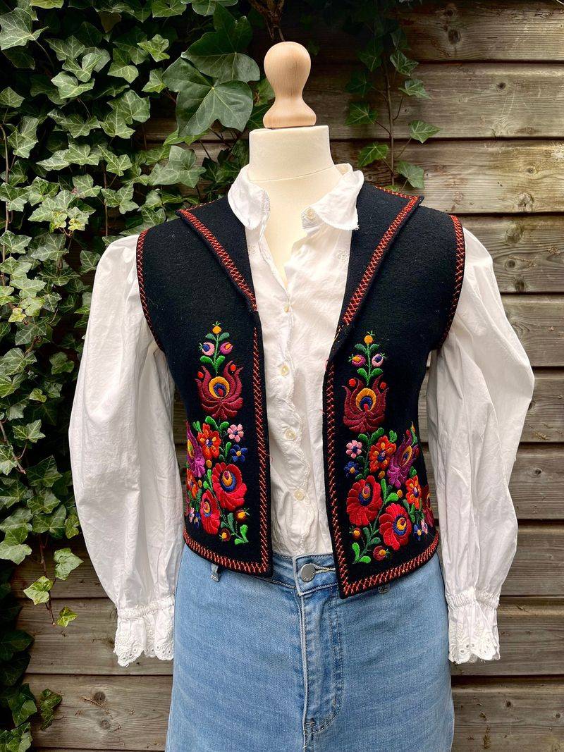 Hungarian Embroidered Vest