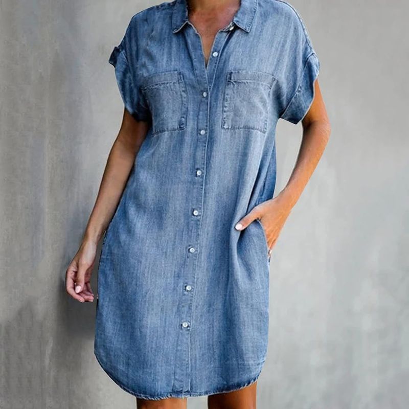 Chambray Shirtdress