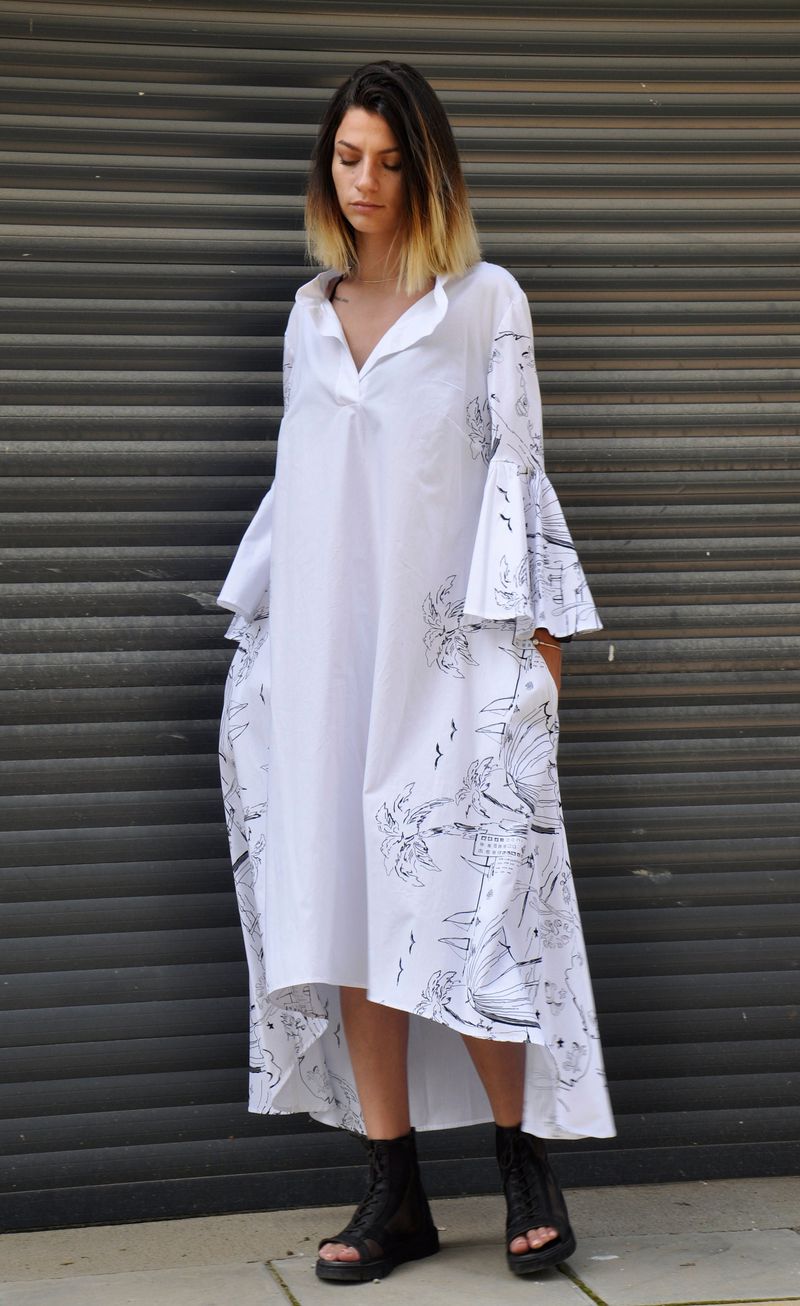 Trapeze Dresses with Kimono Sleeves