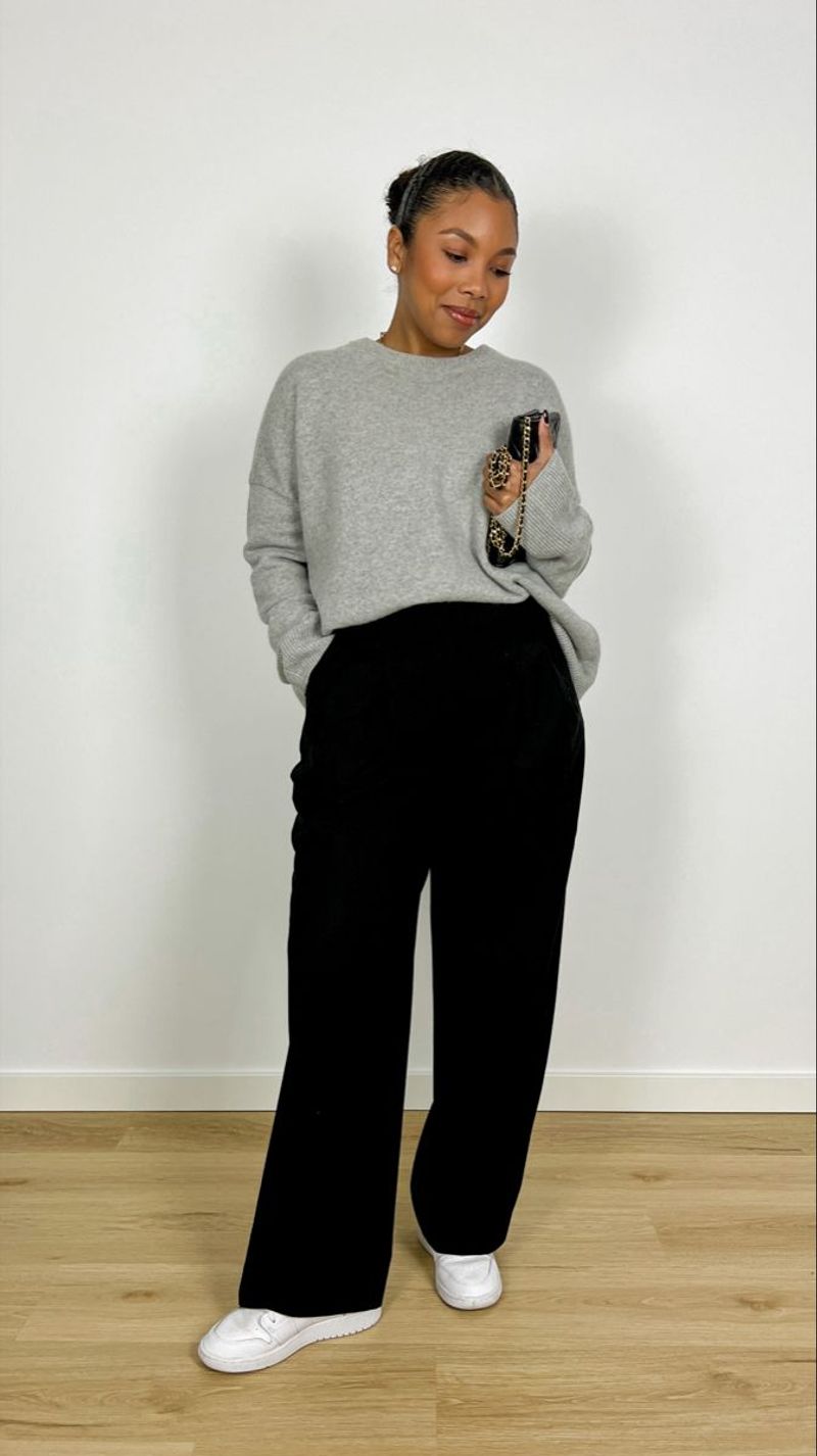 Cashmere Sweater with Tailored Joggers