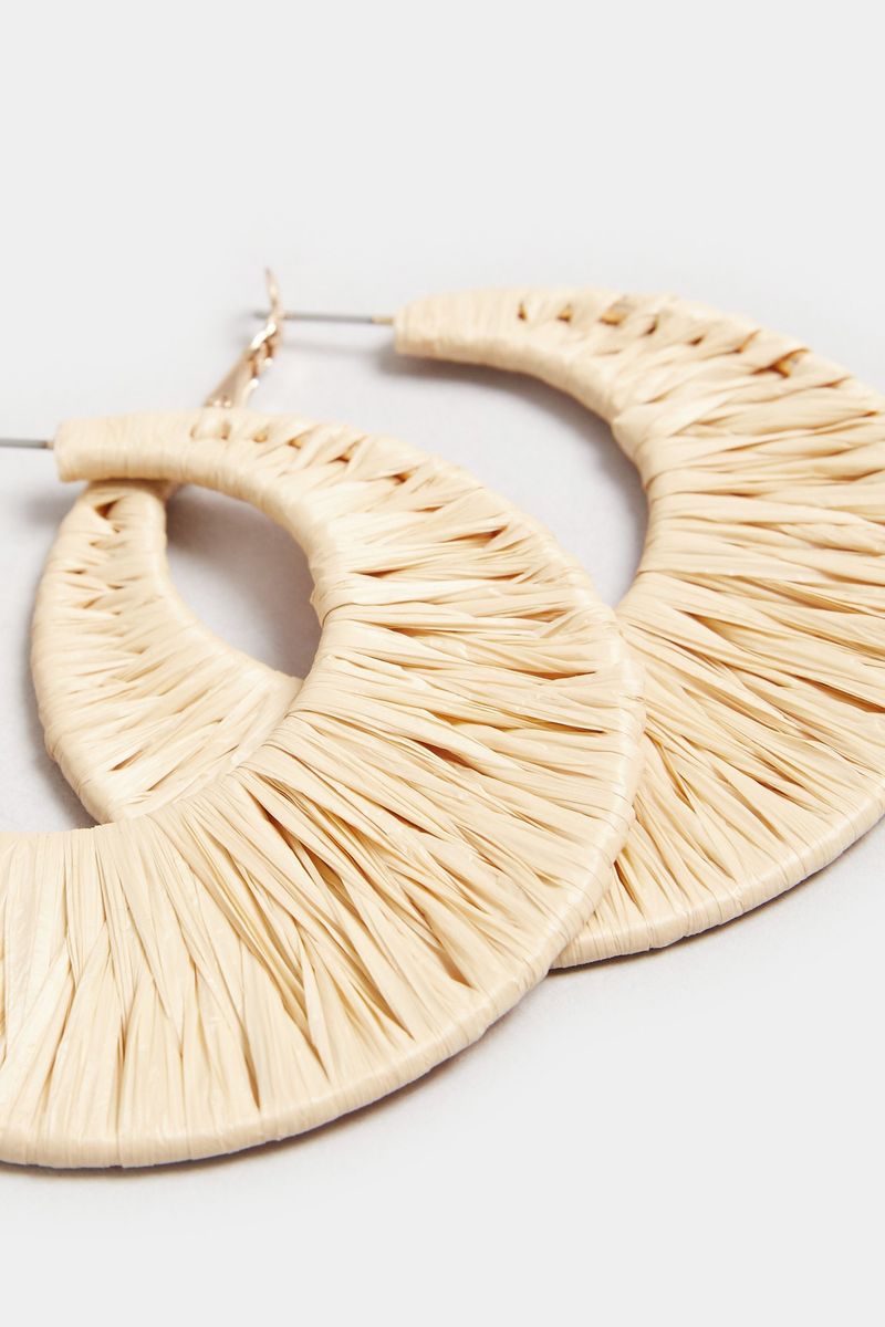 Raffia Hoop Earrings