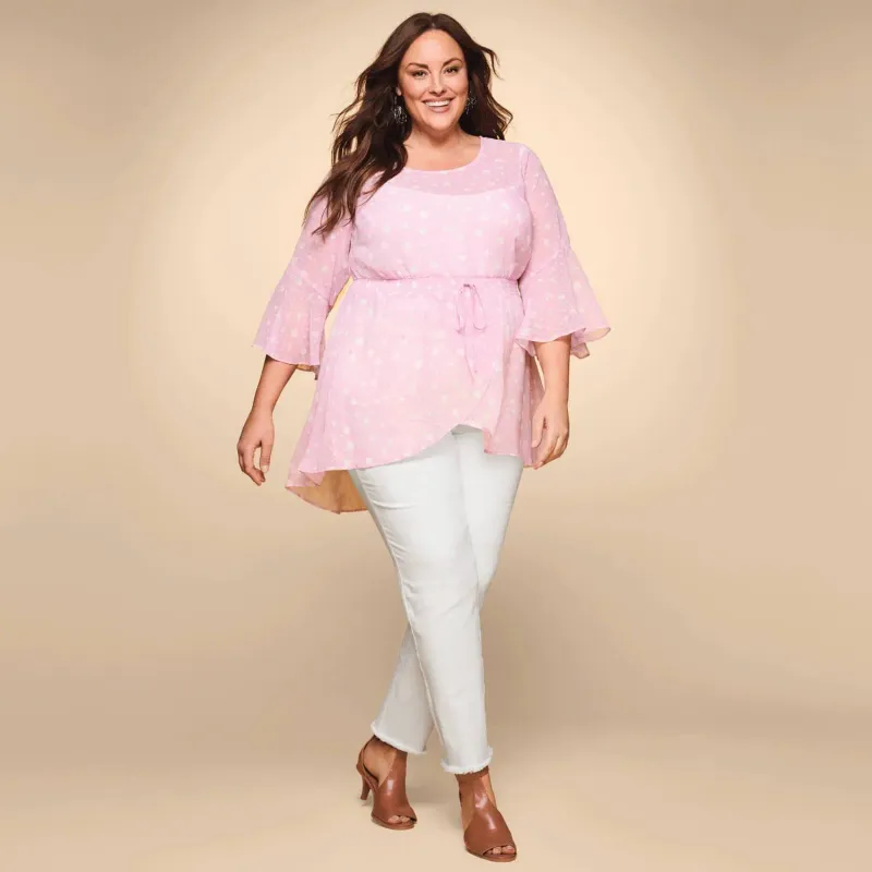 Loose Tunic Over Slim Pants
