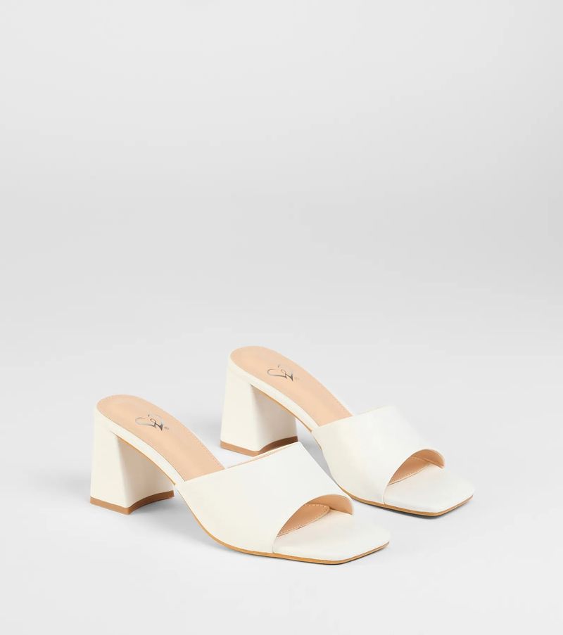 Low Block Heel Mules