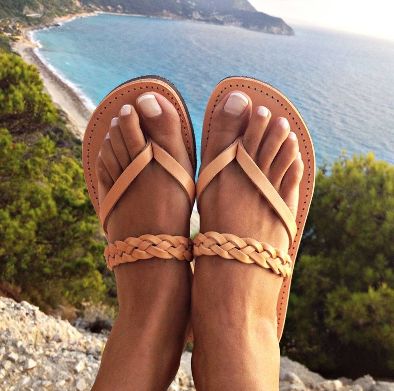 Braided Leather Sandals
