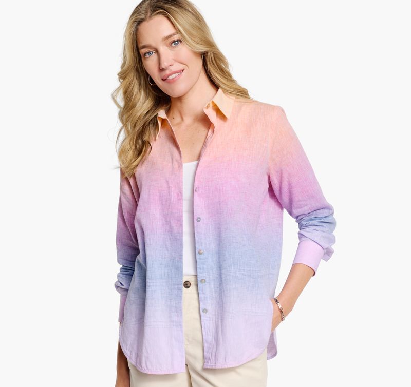 Pastel Ombré Button-Up