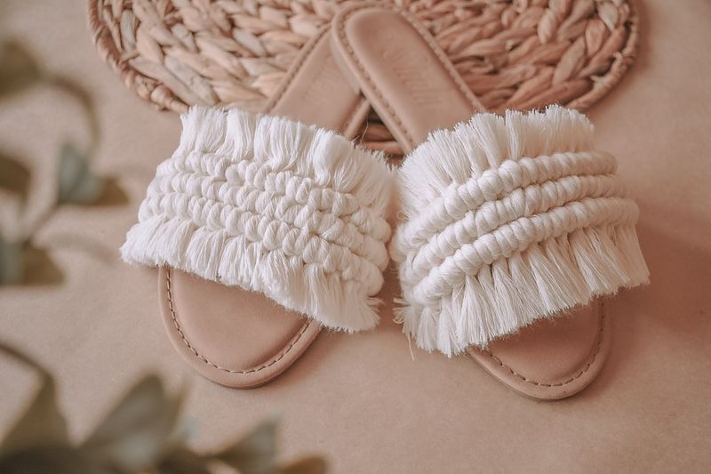Macramé Fringe Sandals