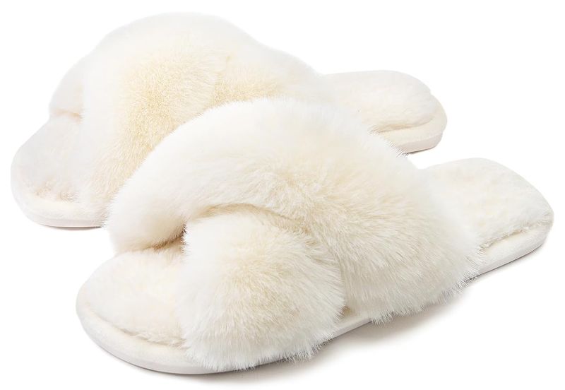 Furry Slide Sandals