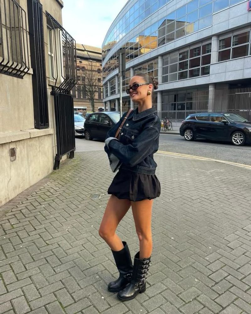 Biker Boots and Shorts