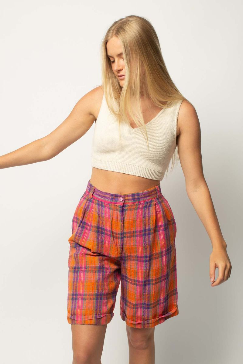Bold Plaid Shorts