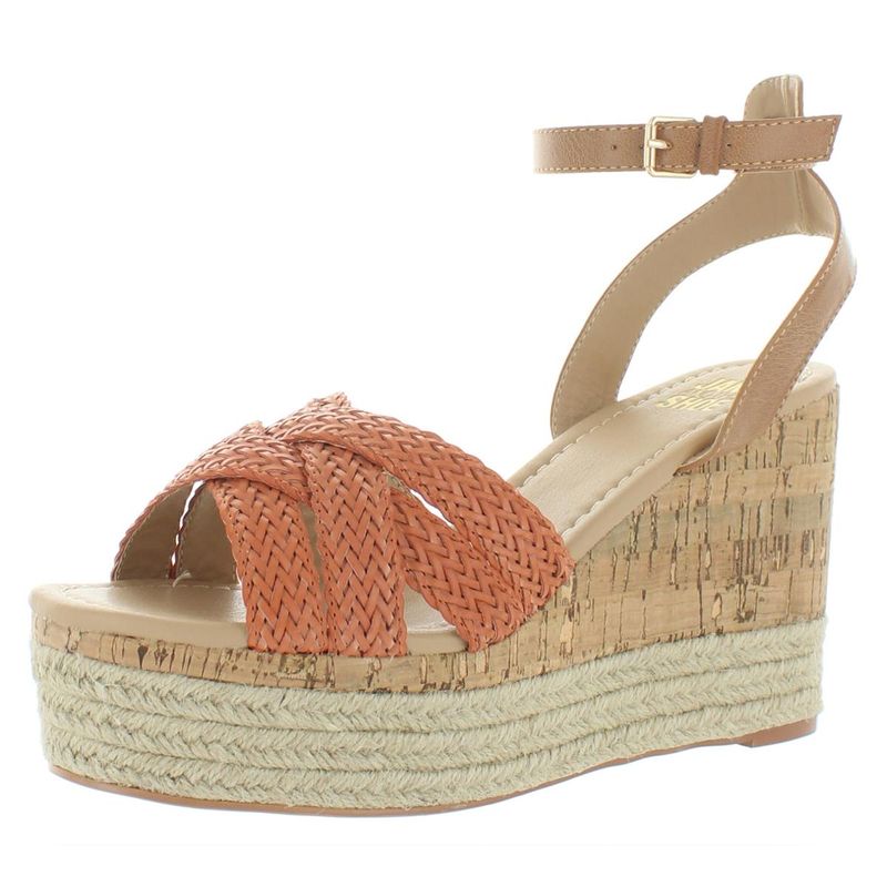 Cork-Infused Platform Espadrilles