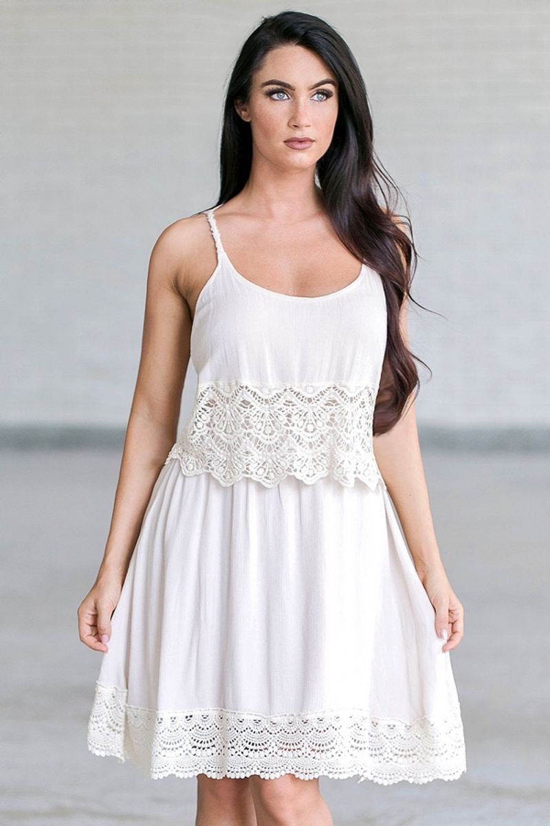Crochet-Trimmed Chemise