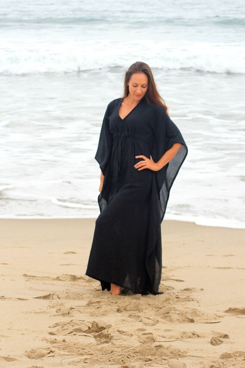 Gauze Caftan Dress
