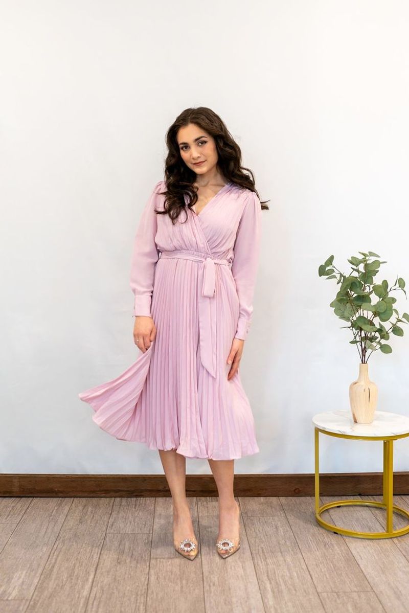 Elegant Pleated Midi