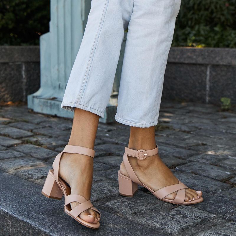 Ankle-Strap Block Heels
