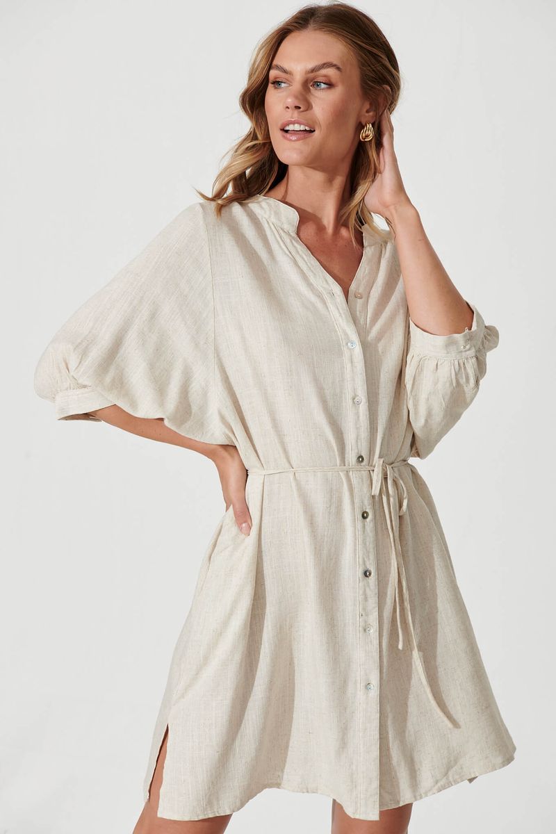 Linen-Blend Textured Treasure
