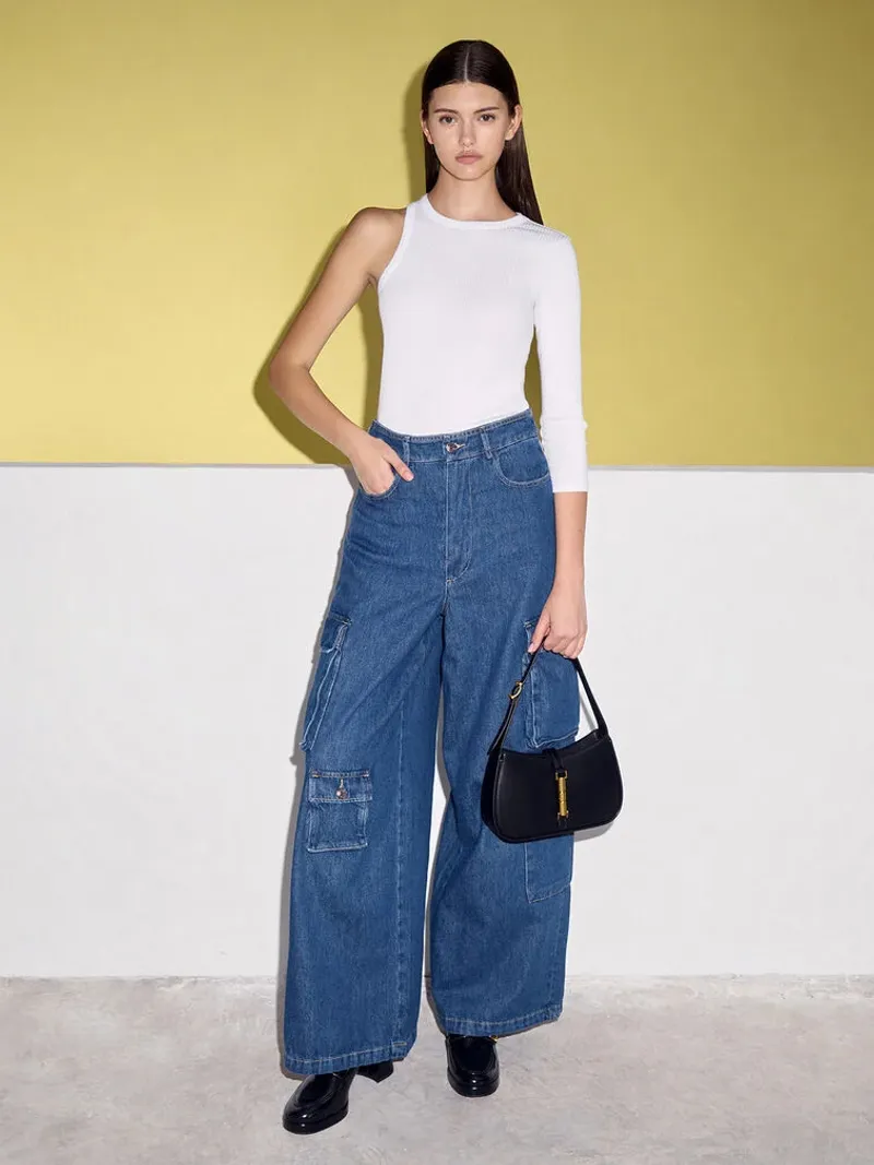 Ankle Boots with Wide-Leg Pants