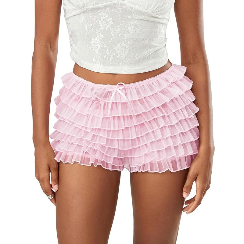Ruffled Shorts with Fitted Tee