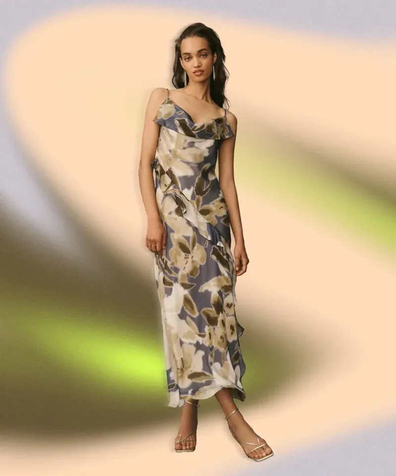 Botanical Jacquard A-Line