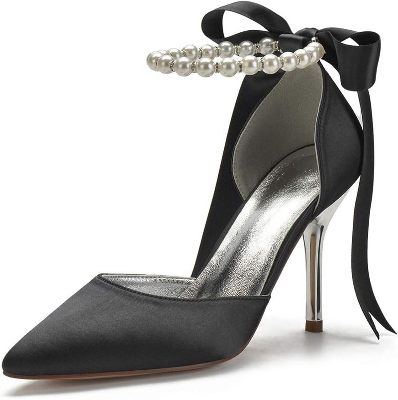 Satin D'Orsay Pumps