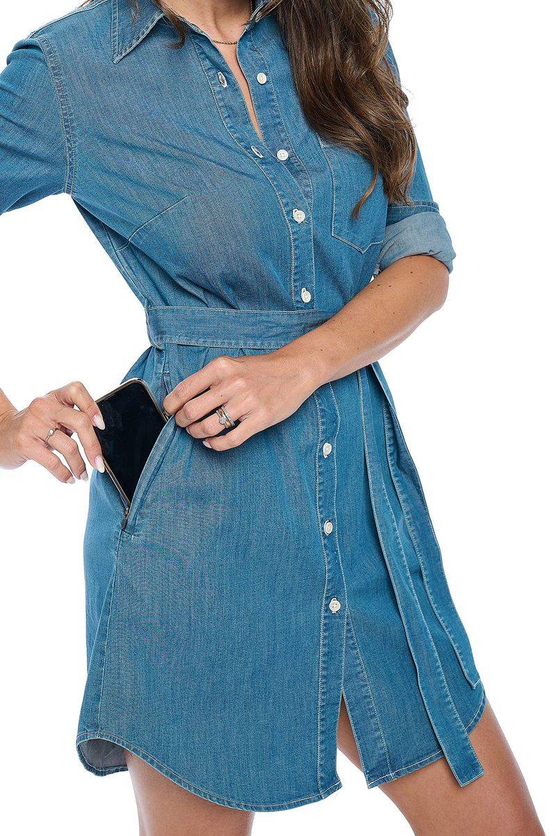 Chic Chambray Button-Down