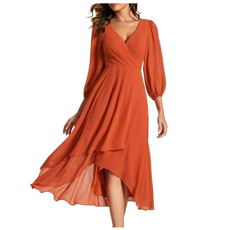 Chiffon Midi Dress