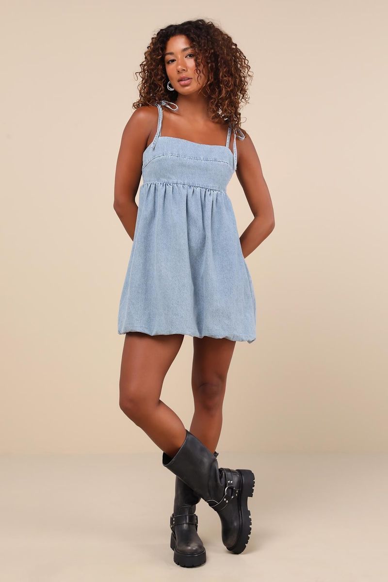 Denim Bubble Dress