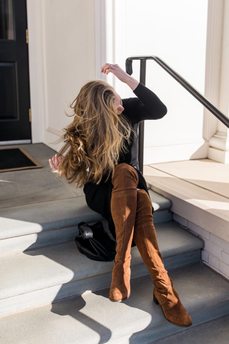 Over-the-Knee Suede Boots