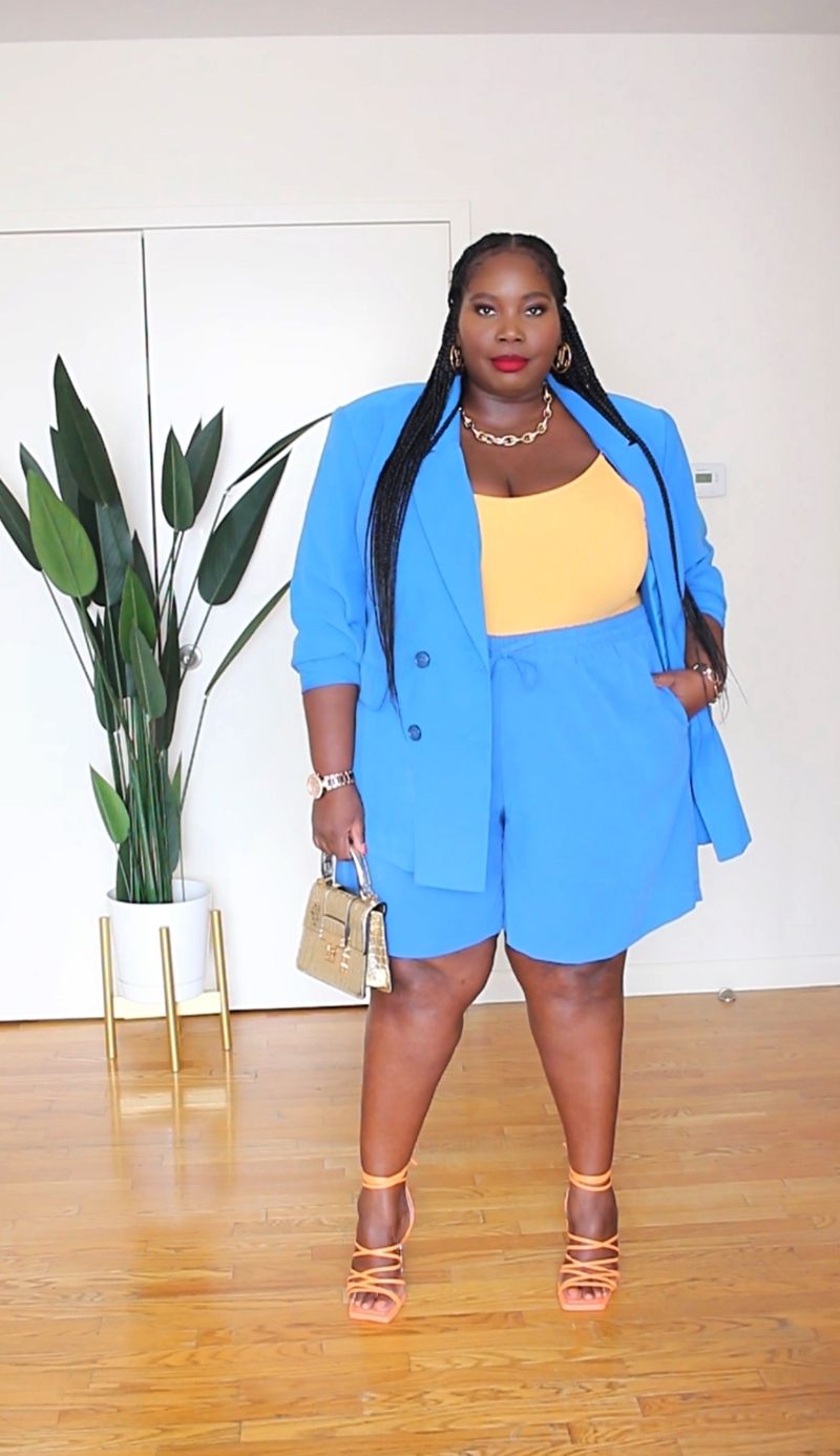 Bermuda Shorts With Structured Blazers